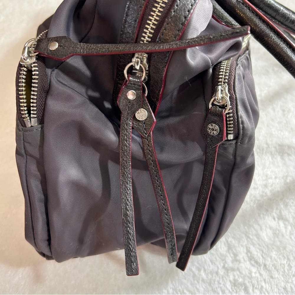 MZ Wallace Graphite Nylon Shoulder Bag with Leather Handles - Picture 13 of 13